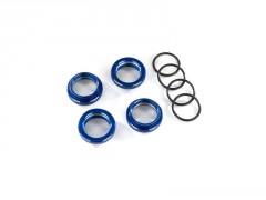 (TRA8968X) Traxxas stavěcí matice tlumiče GT-Maxx hliníková (modrá) (4ks)