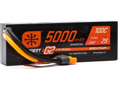 (SPMX52S100H3) Spektrum Smart G2 LiPo 7.4V 5000mAh 100C HC IC3