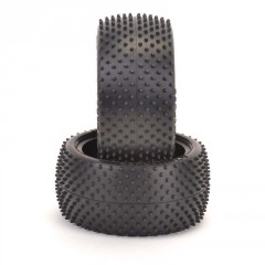 (U6832) Pneu Buggy Schumacher 1:10 Mini Dart zadní (směs stříbrná/silver) (2ks)