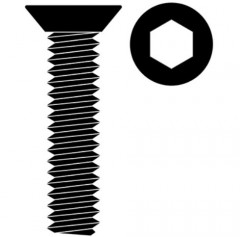 (C-3002-40-20) Ocelový imbus šroub se zápustnou hlavou M4x20mm (10ks)