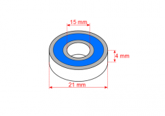 (TRA5102A) Ložisko 15x21x4mm s gumovým krytem (2ks) (2)