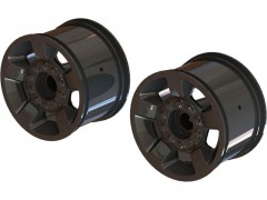 (AR510117) Arrma disk kola Mt 2.8" 14mm černý chrom (2ks)