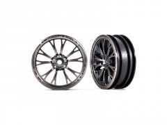 (TRA9472A) Traxxas disk Weld polomatný chromově černý (přední) (2ks)