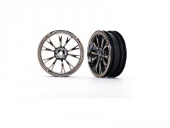(TRA9472X) Traxxas disk Weld chromovaný černý (přední) (2ks)