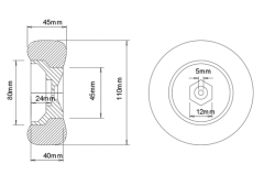 (TRA6874R) Kolo univ. Kumho S1 2.2/3.0, černý disk (2ks) (2)