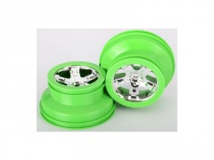 (TRA6875) Traxxas disk 2.2/3.0" SCT stříbrný-zelený (2ks)