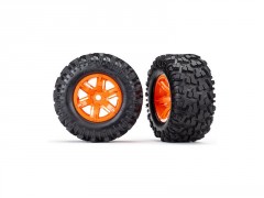 (TRA7772T) Traxxas kolo 4.3/5.7", disk oranžový, pneu Maxx AT (pár)