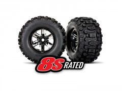 (TRA7774A) Traxxas kolo 4.3/5.7", disk černý chrom, pneu Sledgehammer (pár)