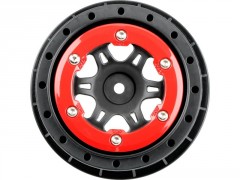 (PRO271404) Pro-Line disk 2.2/3.0" Split Six přední H12 červeno-černý (2ks)