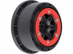 (PRO271504) Pro-Line disk 2.2/3.0" Split Six zadní H12 červeno-černý (2ks)