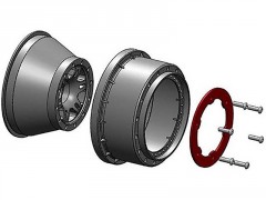 (PRO271504) Pro-Line disk 2.2/3.0" Split Six zadní H12 červeno-černý (2ks)
