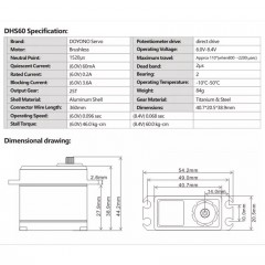 (DHS70) Servo Doyono Brushless HV CNC 70.0kg/0.125sec (4)