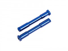 (TRA9525) Traxxas sloupky řízení hliníkové modře eloxované