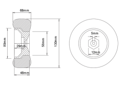 (TRA3663X) Traxxas kolo 2.0/3.0", disk chrom, pneu Terra Groove (2ks) (2)
