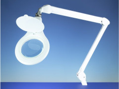 (SH-LC8066LED/EUK) Lightcratt stolní lampa s kulatou lupou dlouhá