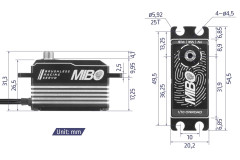 (MB-2311) Servo MIBO Low Profile Brushless (0.062s, 14.5kg/cm)