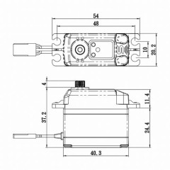SC-1268SG+ HiVOLT Digitální servo (26kg-0,11s/60°) (2)