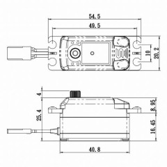SC-1251MG+ Digitální servo LOW PROFILE (9kg-0,09s/60°) (2)