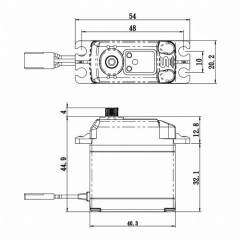 SA-1230SG+ Digitální servo (36kg-0,16s/60°) (2)