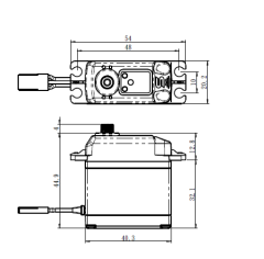 SB-2230SG+ BRUSHLESS HiVOLT Digitální servo (42kg-0,13s/60°) (2)