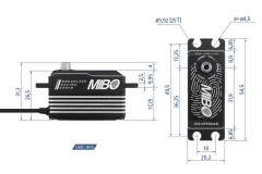 (MB-2313) Servo MIBO Low Profile Brushless (0.07s, 20kg/cm)