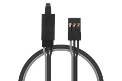 (KAV36.2315) Prodlužovací kabel s pojistkou 90cm JR (černý)