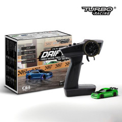 Turbo Racing 1:76 C64 Drift RTR (zelená metalíza)
