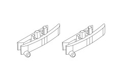 (TB-760069) Turbo Racing výfuk C73 (2ks)
