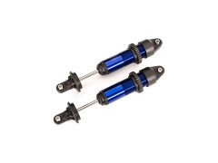 (TRA7861) Traxxas tlumič GTX hliníkový modře eloxovaný (2ks)