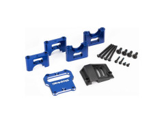(TRA9584X) Traxxas lože centrálního diferenciálu hliníkové modře eloxované