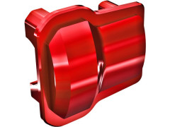 (TRA9787-RED) Traxxas kryt rozvodovky hliníkový červeně eloxovaný (2ks)