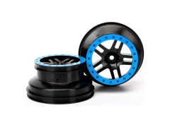 (TRA5886A) Traxxas disk 2.2/3.0" SCT Split-Spoke černý-modrý (2WD přední) (2ks)