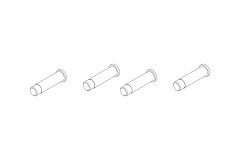 (TB-760134) Turbo Racing osy kol C61/C62/C63/C64/C74 (4ks)
