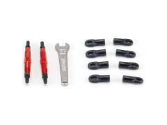 (TRA5938R) Traxxas ojnička stavitelná 74mm hliník červený (2ks)