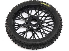 (LOS46004) Losi kolo s pneu Dunlop MX53 přední, disk černý: PM-MX