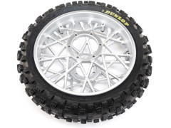 (LOS46007) Losi kolo s pneu Dunlop MX53 zadní, disk chrom: PM-MX