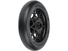 (PRO1022210) Pro-Line kolo s pneu 1:4 Supermoto přední, disk černý: PM-MX