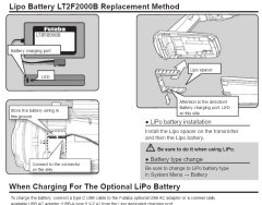 (FUTEBA0151) Futaba TX LiIon LT2F2000B 7.4V (16IZ/10PX) (2)