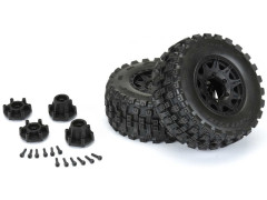 (PRO1017410) Pro-Line kolo 2.8", pneu Badlands MX28 Belted, disk Raid H12 černý (2ks)
