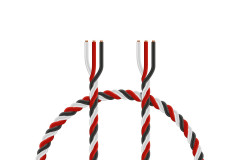 (KAV36.300901) Kabel třížilový kroucený tenký FU 0.14mm2 (PVC)