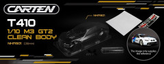 (NHA901) Carten M3 GT2 1:10 TC 190mm čirá lexanová karoserie