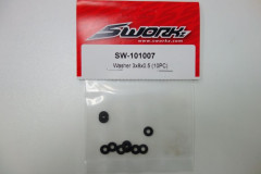 (SW101007) SWORKz ocelové podložky 3x8x0.5mm (10ks)