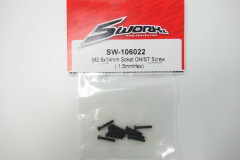 (SW106022) SWORKz ocelový Inbusový šroub s čočkovitou hlavou M2.5x14mm (10ks)