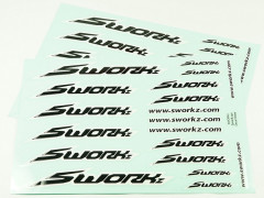 (SW510053PBK) SWORKz Speed nálepky (PushBar), černé (2ks)