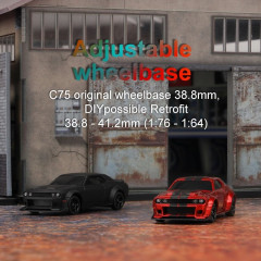Turbo Racing 1:76 C75 RC Sports Car RTR (červená)