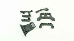 (SW220040) SWORKz plastové díly servo saver a zadní plastová krabice převodovky