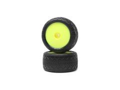 (LOS41016) Losi kolo s pneu BK Bar, zadní, žlutý disk (2ks)