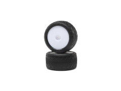 (LOS41018) Losi kolo s pneu BK Bar, zadní, bílý disk (2ks)