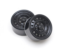 (BRW780919RBK) Disky 1.9 16-Hole Classic Steelie Reversible Beadlock (2ks)