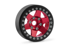 (KAV52.2.011) Disky 1.9 hliníkové beadlock 1:10 (červené) (2ks)